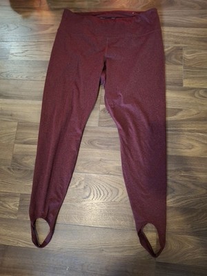 Old Navy Active Cozecore High-Rise Solid Stirrup Leggings Women s XL Burgundy