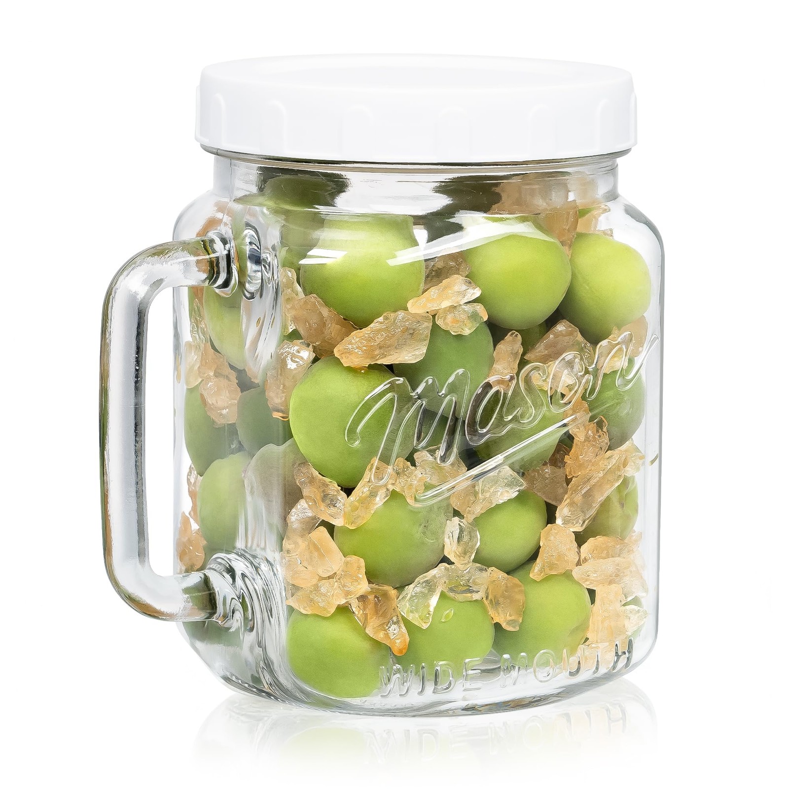 Airtight Glass Storage Jar 2.1L Handle Canister Umeshu Plum Wine Coffee Bottle