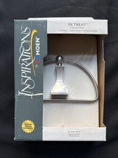 Moen DN8386BN Retreat Towel Ring Brushed Nickel NIB Box Slightly Torn