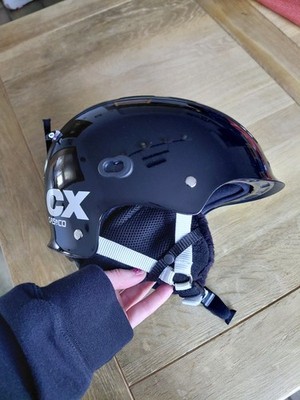 Casco CX-3 Icecube Ski Helmet Snowboard Helmet Black White 56-59cm M EN1077 Winter