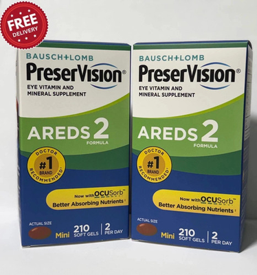 #ad #ad 2 Pack Preservision AREDS 2 210 Count Eye Vitamin Mini Soft Gels expiry 08 2027 $39.10