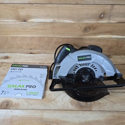 NEW GALAX PRO 76331 7-1/4'' Corded Circular Saw 5800RPM 10 Amp with 2 New Blades 