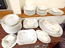 Haviland Limoges Schleiger 57B 48 Piece Set Vintage China Pink Floral France