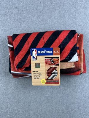 #ad Portland Trail Blazers Beach Towel One Size Red Black NBA Basketball WinCraft $16.14