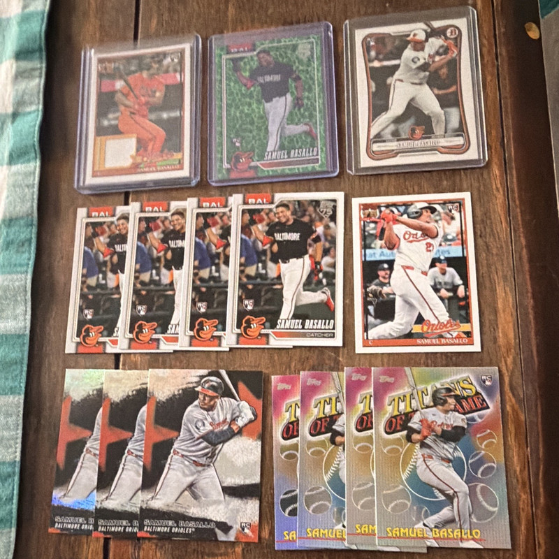 Topps 2026 Samuel Basallo Baltimore Orioles Rookie 15-Card Lot Patch Titans