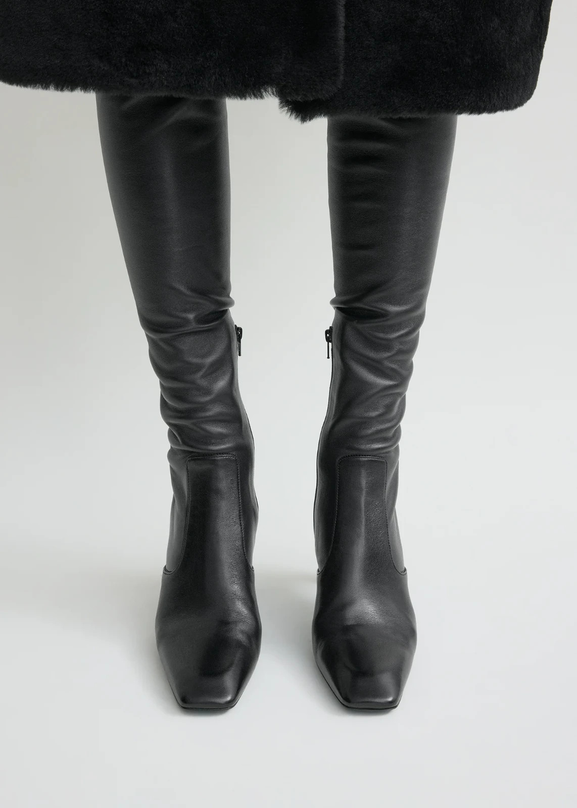 TOTEME Over-the-knee Boot in Black SIZE 39