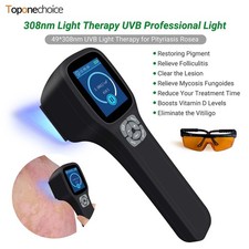 308nm UVB Phototherapy Device with LCD Screen for Skin Disorders Relief Home Use