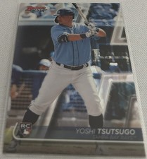 2020 Bowman's Best Baseball Yoshi Tsutsugo Tampa Bay Rays Refractor Rookie #12
