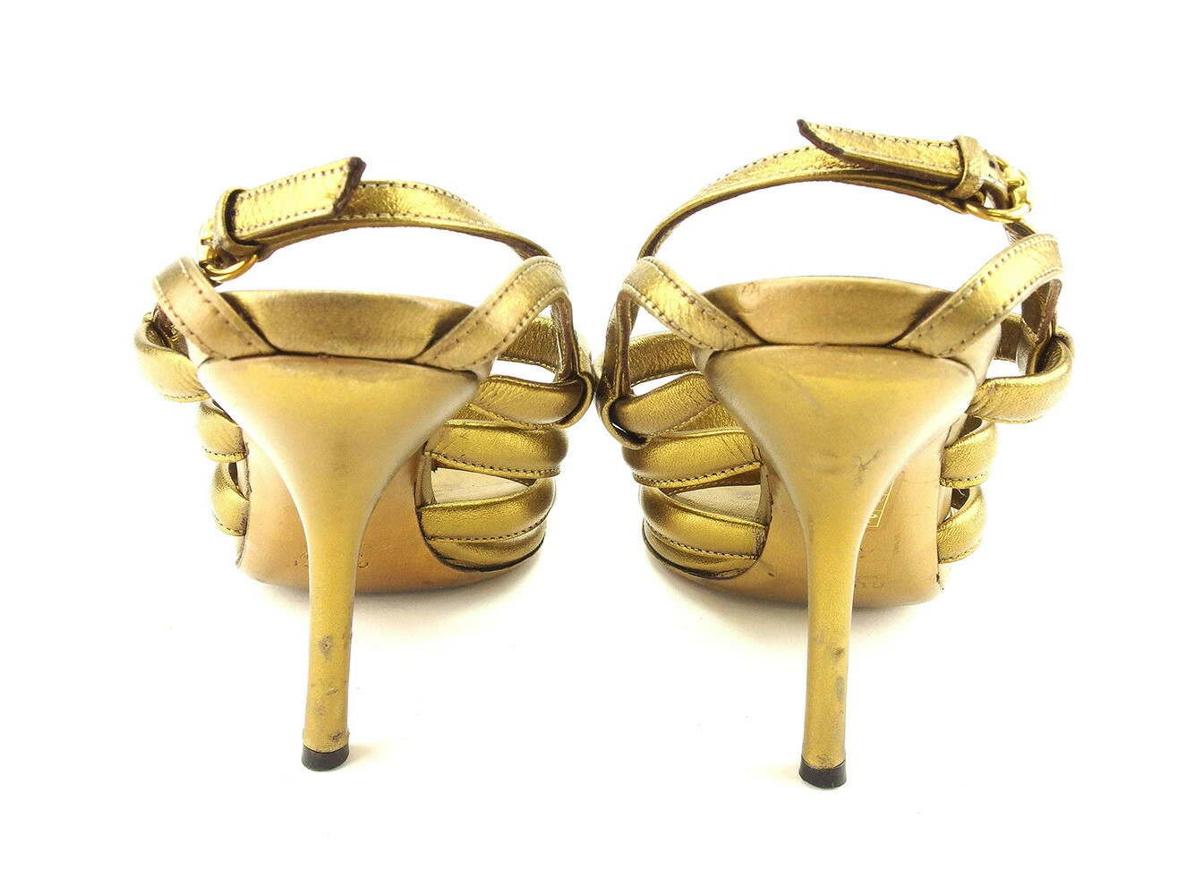 GUCCI Sandals Gladiator #35 Pin Heel GSeries Ladies Brand High Brand Vintage thumbnail 3