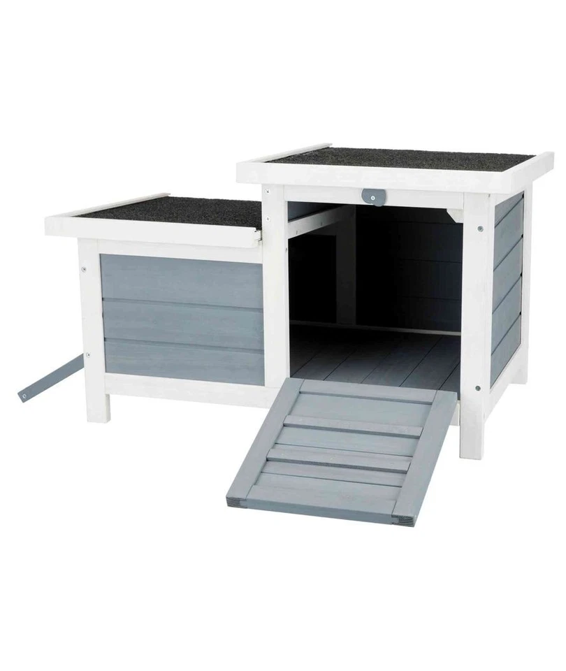 Naturspielhaus für Kleintiere 70×43×45cm, grau/weiß Trixie  - Bild 1 von 1