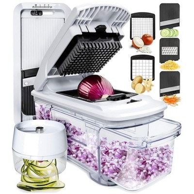 XL Vegetable Chopper & Mandoline Slicer 6-in-1 Kit