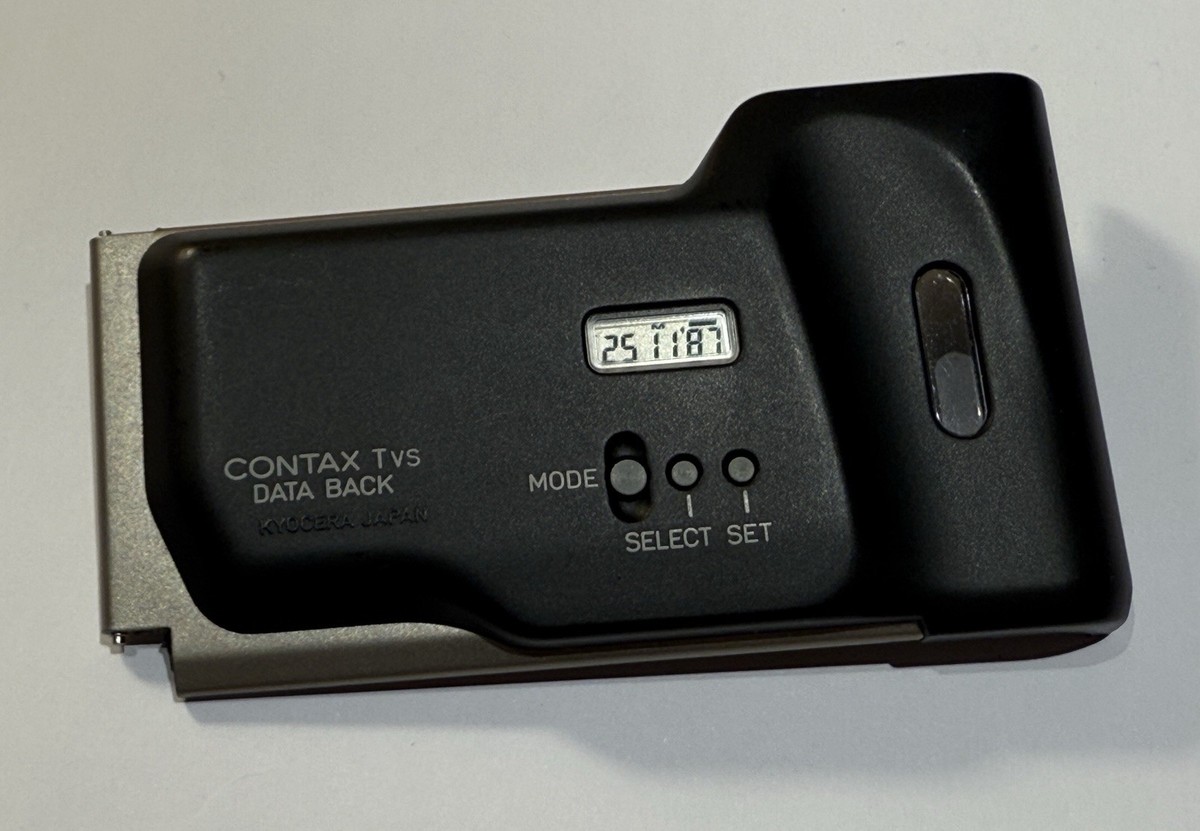Original CONTAX TVS TVSII Camera Data Back Titanium Gold Color | eBay