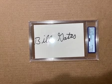 Bill Gates Signed Autographed PSA/DNA Slab Slabbed Cut Autograph
