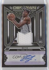 2021 Panini Obsidian Electric Etch Purple 6/35 Day'Ron Sharpe #RJI-DAY Auto rt4