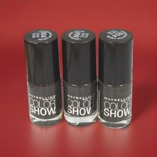 Maybelline Color Show Nail Polish # 804 Plum As You Are .23 oz Ea 3 Pcs