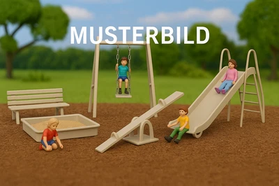 DIOPART3D Modellbau Spielplatz Bausatz 1:22,5 – Zubehör für Diorama & Figurenwelten