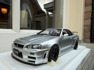 1:18 Nissan Skyline Nismo R34 GT-R Z-Tune 2005 Silver Autoart 77461