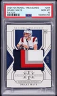 2024 National Treasures Drake Maye Rookie Patch /99 4 COLOR #208 PSA 10