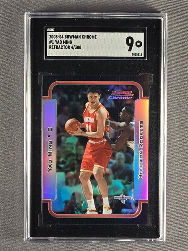 Yao Ming [Chrome Refractor] #1 2003 Bowman card