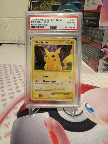 Pikachu Rising Rivals PSA 8 Holo Remake 112/111