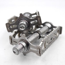 Lyotard 460D Alu Plattform Pedale, 9/16", Vintage, 70er/80er Jahre Retro, 