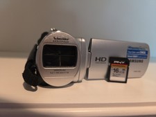 Samsung HMX-F80 Video Camera With Battery And 16 GB HD Video Card