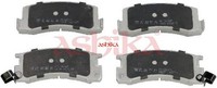 Ashika 51-02-261 Bremsbelagsatz FüR Scheibenbremse Bremsbelagsatz FüR Toyota