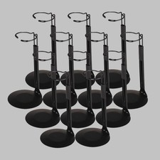 12 Pack Action Figure Stands Adjustable Doll Stand for 8-14in 1/6 Dolls