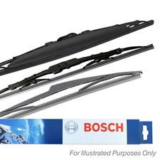 Fits Dodge Grand Caravan MPV Bosch Superplus Front & Rear Wiper Blades
