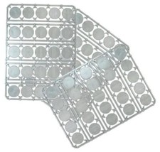 Warlord Games 25mm Round Bases 75 Pieces - 3 Frames of 25mm Bases 