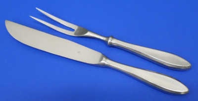 WMF Cromargan SHADOWPOINT Satin Stainless GERMANY Small CARVING SET Knife Fork
