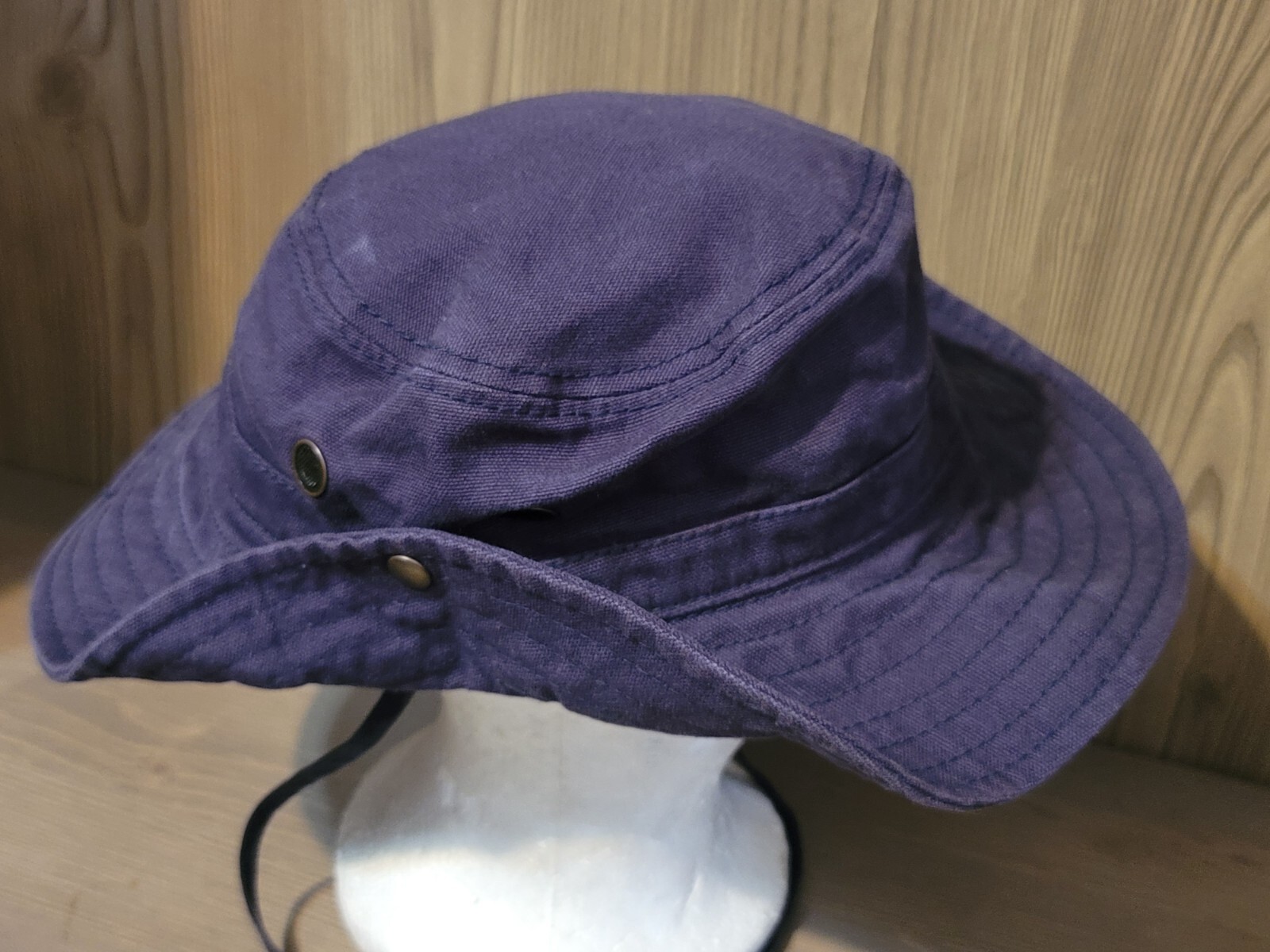 Blue Bucket Hat with Strap & Snaps by Sea World Parks-image