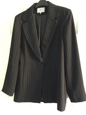 Bnwot Black Pinstripe Jfw (john Lewis) Jacket Size 14