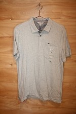 Men's Calvin Klein Short Sleeve Polo Shirt Heather Grey New Size Medium