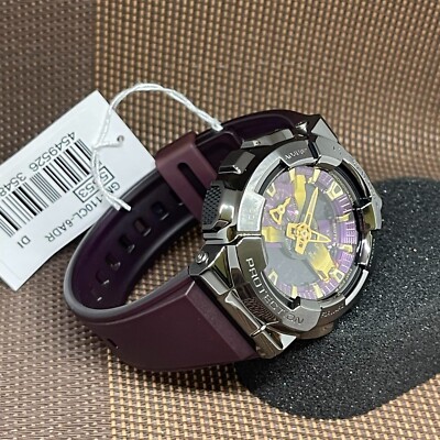 Casio G-Shock GM-110CL-6A Purple Resin World time Stopwatch Alarm