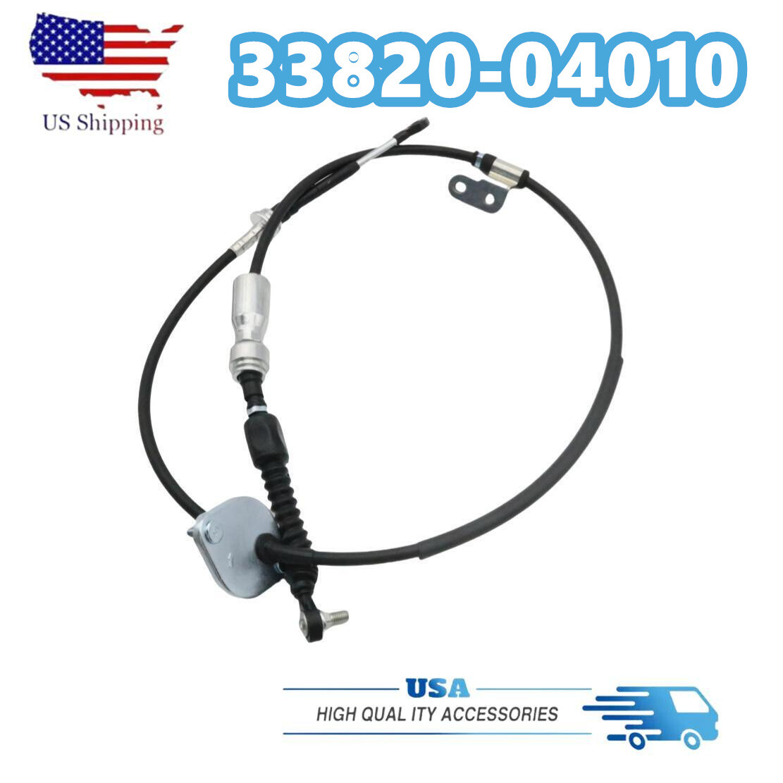 New 33820-04010 Transmission Shift Control Cable for 2005-2015 Toyota Tacoma