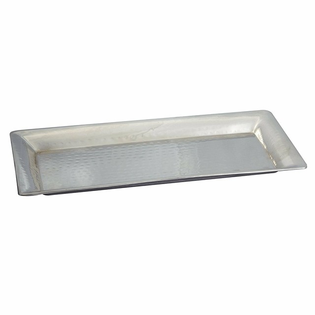 Heim Concept Small Rectangular Tray Hammered Silver Modern Contemporary For Sale Online Ebay