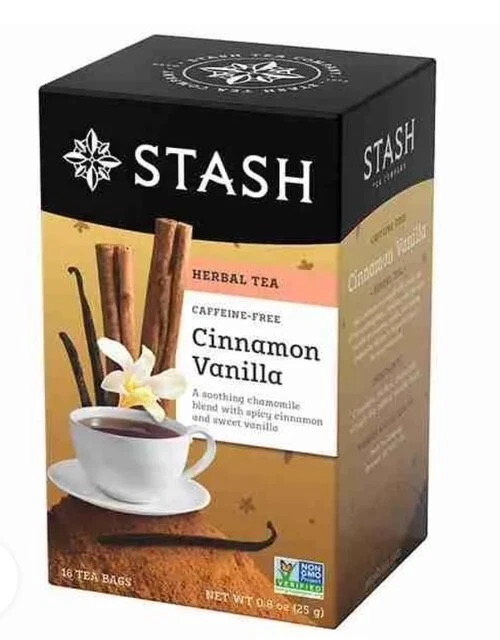 3 paquetes de bolsas de té negras Stash canela vainilla - 54 unidades Foto 2 de 4