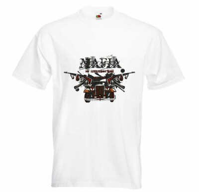 T-Shirt MAFIA OLDTIMER CHICAGO HOT ROD US CAR MUCLE CAR V8 ROUTE 66 USA AMERIKA