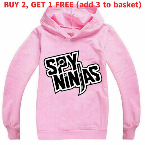 Kids SPY NINJA CWC Inspired Hoodie Youtuber Merch Jumper Pullover ...