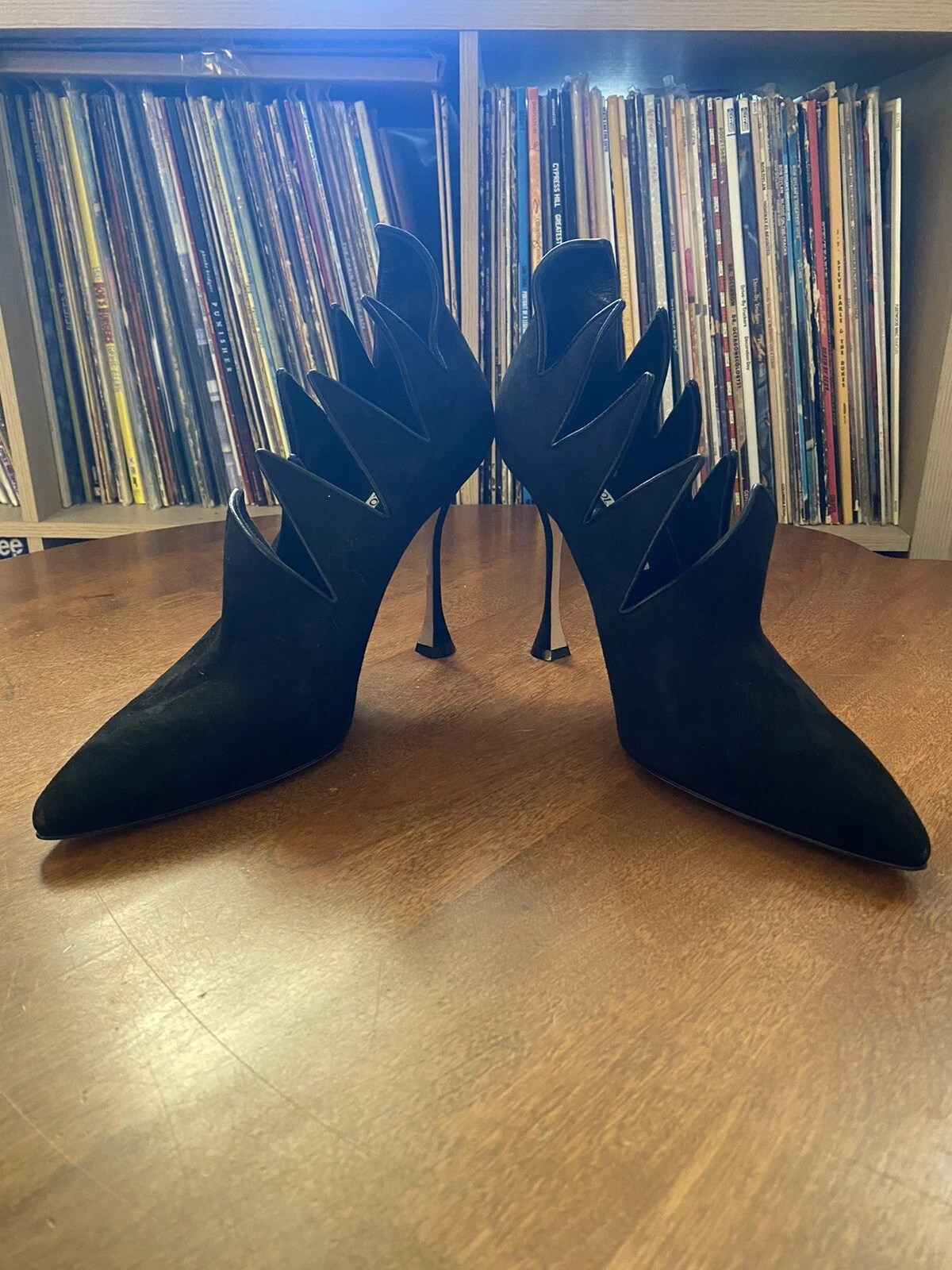 Manolo Blahnick 40 Olvideo Pump Black No Box Free Shipping Hand Made In Italy