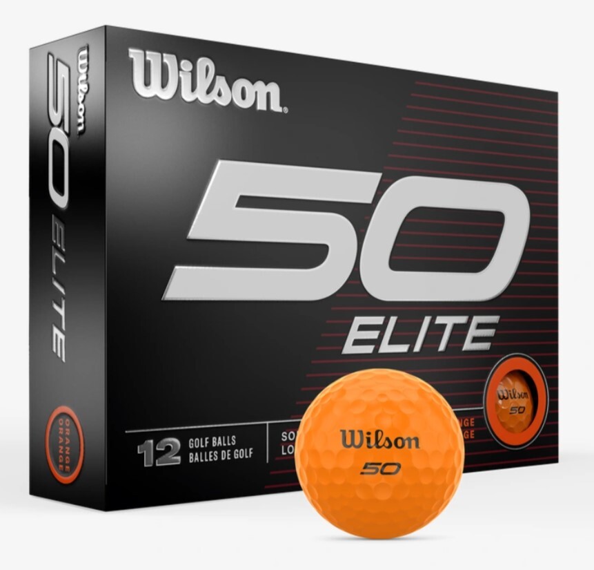 Wilson 50 Elite 1 Dozen Golf Balls New