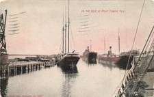 c1905 Ships In Slipp EC Kropp Port Tampa FL P411