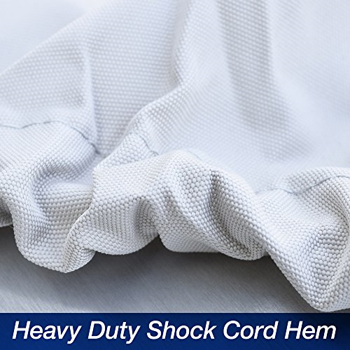 Budge 1200 Denier Boat Cover For V-Hull Fishing Boats 24'-26' Long (Beam Up To 106") - Gray