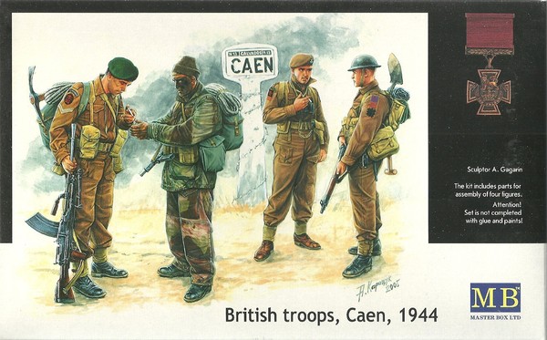 Master Box Mb 3512 British Troops Caen 1944 - Britische Soldaten - 1:35-image