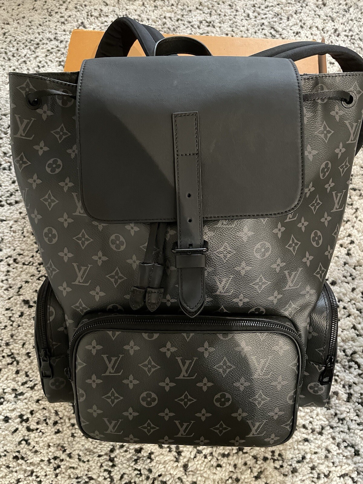 Authentic LOUIS VUITTON Monogram Eclipse Trio Bac… - image 1