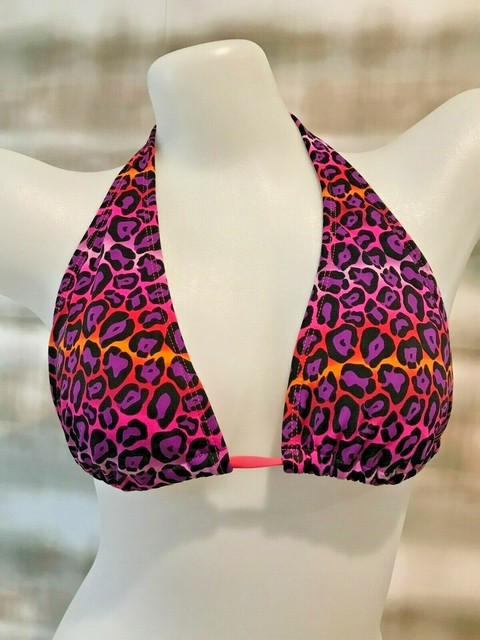 purple leopard print bikini