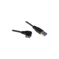 StarTech Slim Micro USB 3.0 Cable - M/M - Right-Angle Micro-USB - 0.5m (20in)