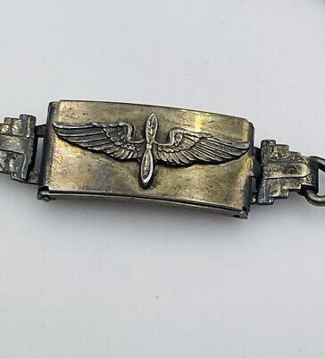 Antique Sterling Silver World War 2 Sweetheart Military Antique Sterling Silver World War 2 Sweetheart Military