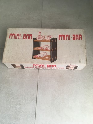 Mini Bar Vintage, Mural Bar neu und noch eingepackt! Ziemlich alt.